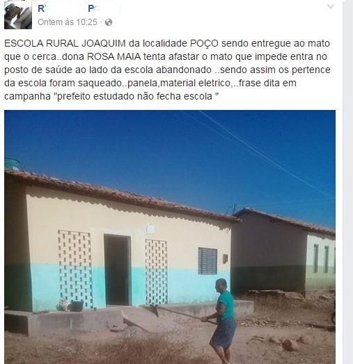 Comunidade denuncia fechamento e abandono de Escola Rural  - Imagem 2