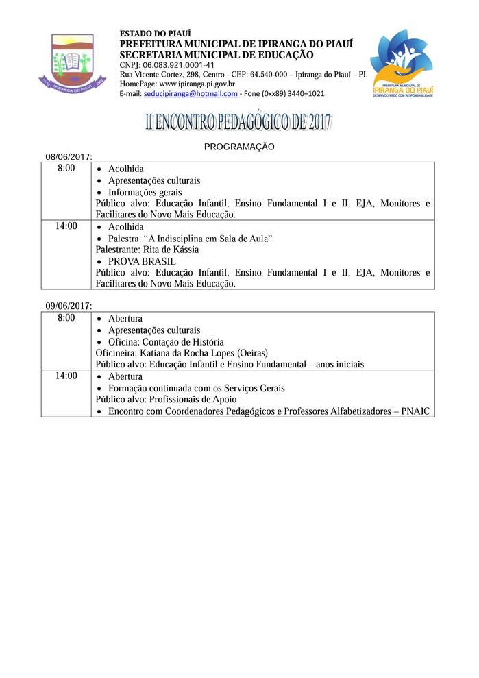 SEMED Realiza II Encontro Pedagógico de 2017 - Imagem 1