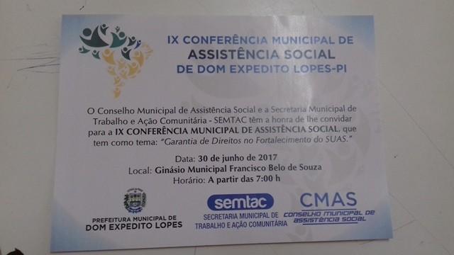 IX Conferência Municipal de Assistência Social discute o fortalecim - Imagem 1