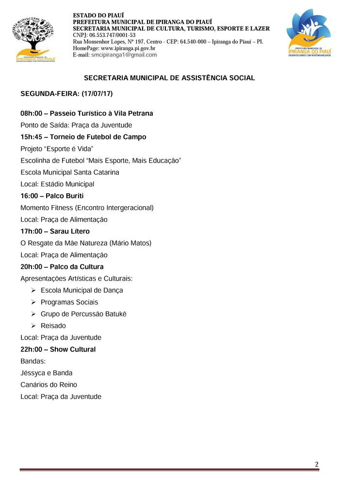 Divulgada a Programação da XXXIV Semana da Juventude - Imagem 3