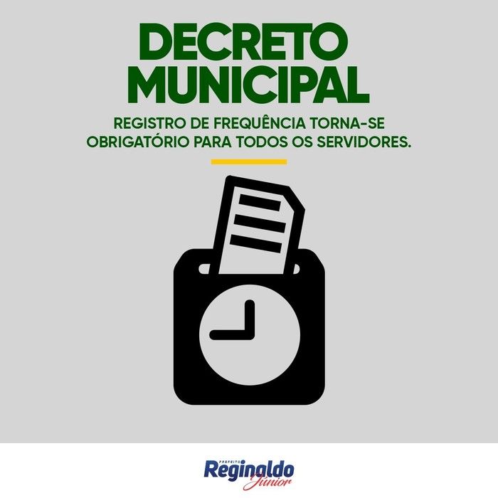 Prefeito Reginaldo Júnior comentou sobre o decreto em sua página do Facebook 