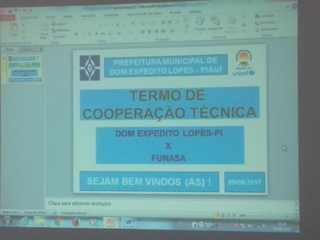 Confirmado Cooperação Técnica entre Município de DEL e FUNASA/PI - Imagem 33