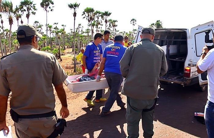 Corpo foi removido pelo IML de Parnaíba. (Crédito: Kairo Amaral)