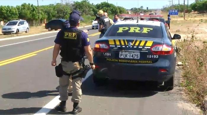 PRF fez a organização do trânsito (Crédito: Kairo Amaral)