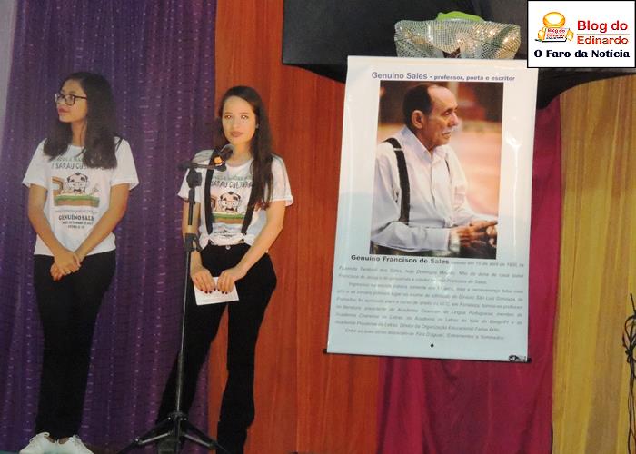 I Sarau Cultural homenageia o Escritor Genuíno Sales  - Imagem 78