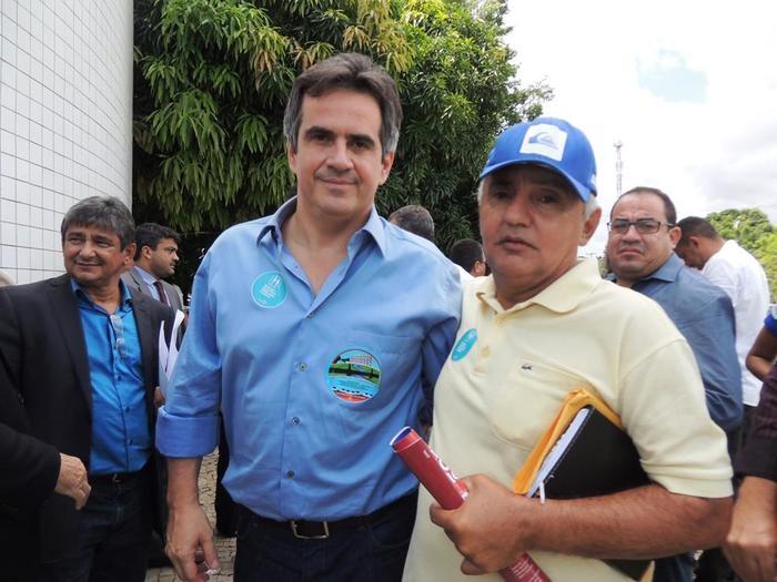 Senador Ciro Nogueira e o nosso assessor Nunes (Crédito: Edinardo Pinto )