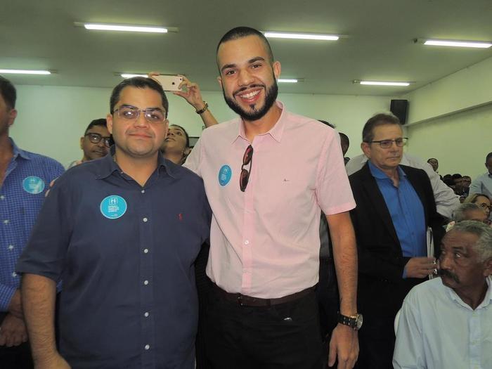 Secretário de Comunicação Diego Martins e o consultor da Universidade Cruzeiro do Sul Arthur Hens  (Crédito: Edinardo Pinto )