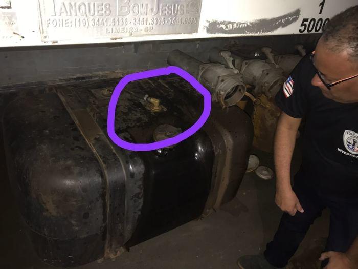 Fraude entre um tanque e o outro (Crédito: Policia Civil de Parnarama)