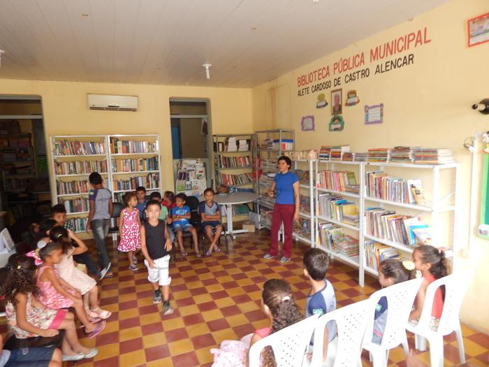 Na sede da Biblioteca Pública Municipal 