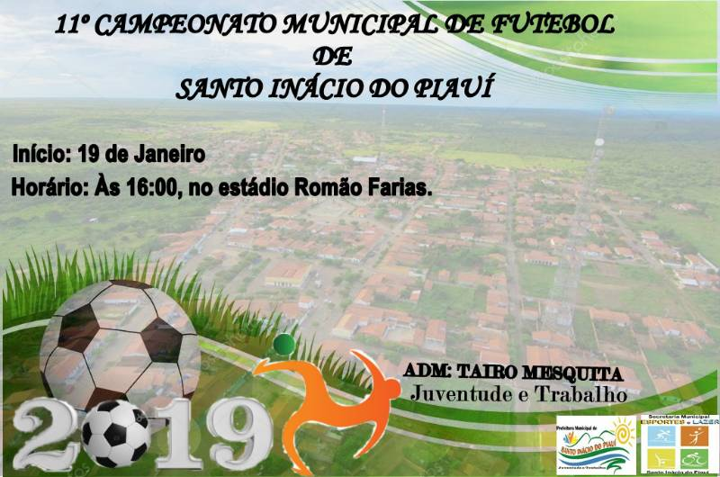 Campeonato Municipal de Futebol terá início dia 19 em Santo Inácio - Imagem 1
