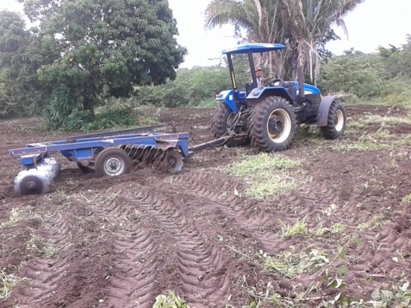 Prefeitura de Pedro II prepara terras de agricultores familiares para o plantio