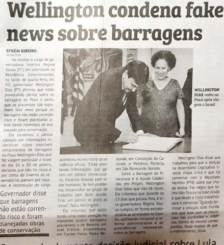 Governador retorna do exterior e desdenha de laudo de engenheiro sobre situação do “Caldeirão” - Imagem 1