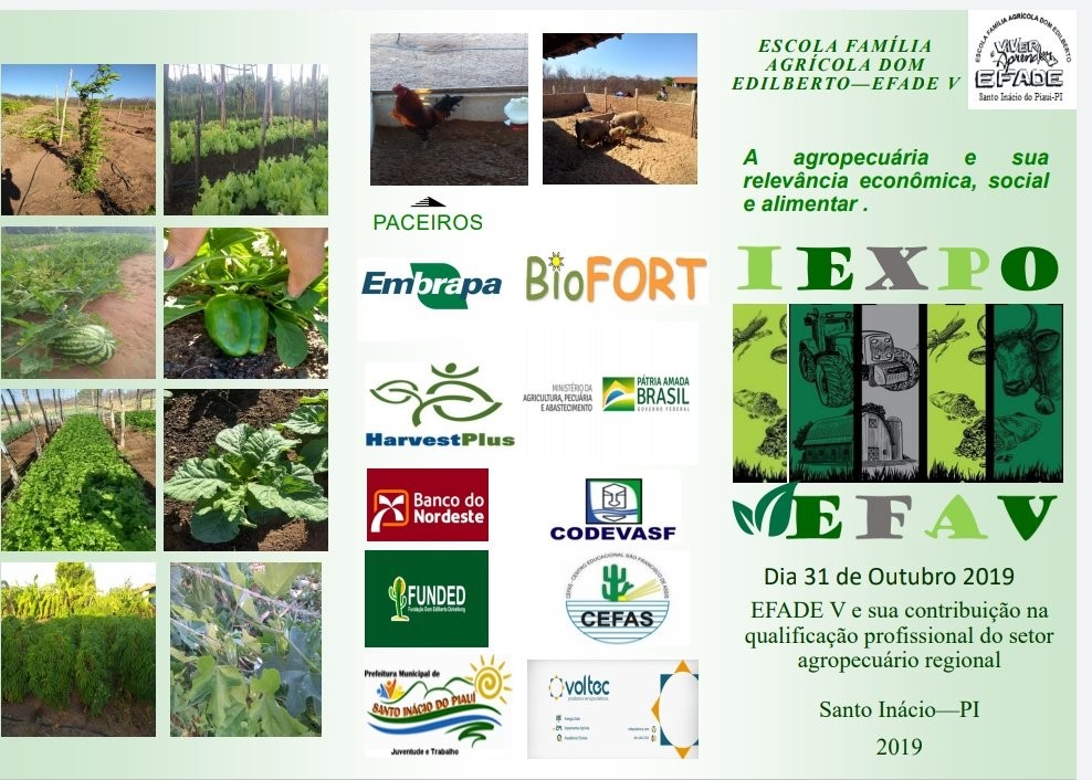    I EXP EFA V será realizado na escola agrícola Dom Edilberto (EFADE V) em Santo Inácio do Piauí - Imagem 2