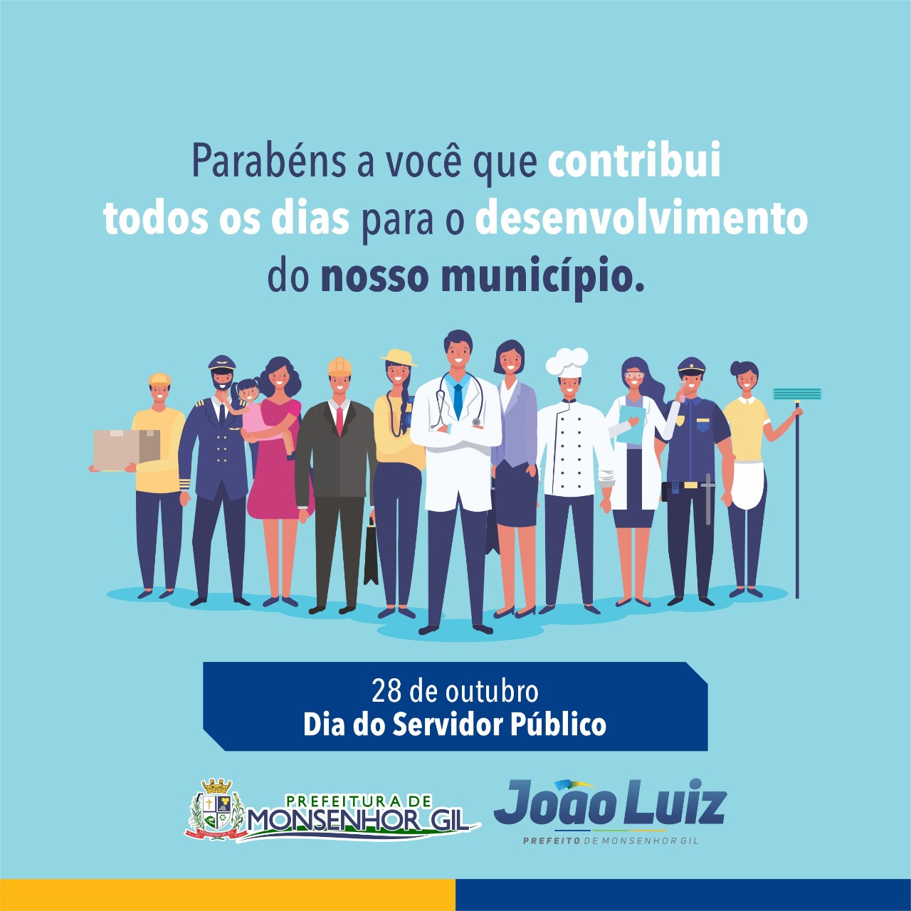 Prefeito João Luiz parabeniza Servidor Público em seu dia - Imagem 1