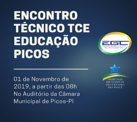 Secretário de Educação de Dom Expedito Lopes  participa do 1º Encontro Técnico TCE Educação - Picos