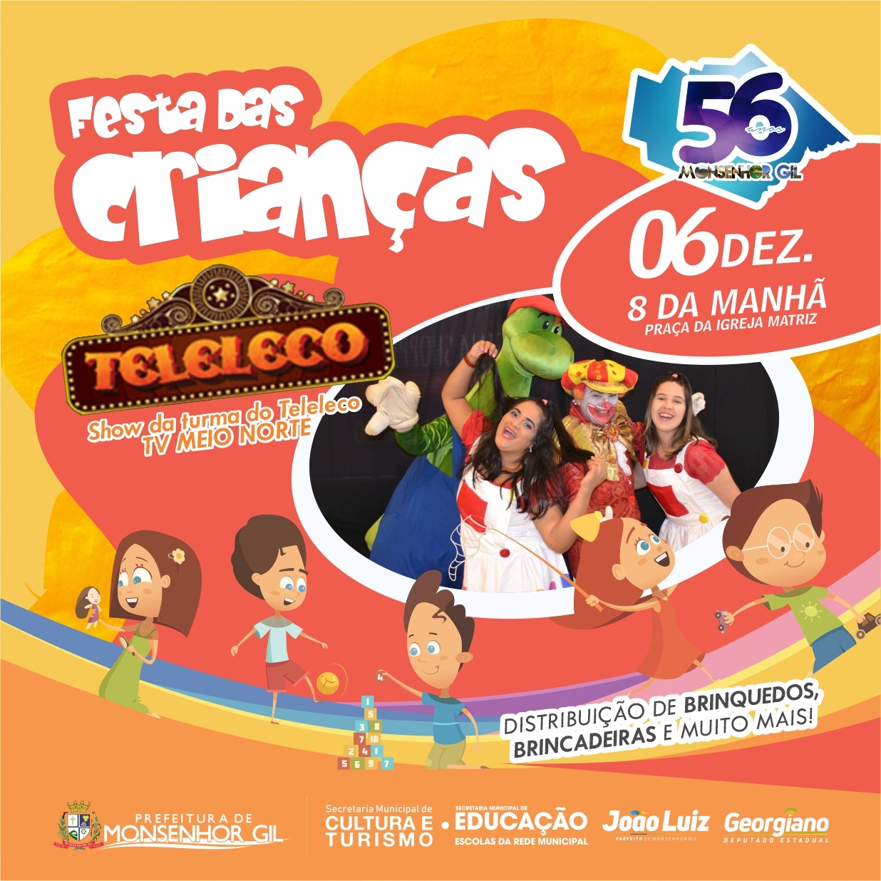 Prefeito João Luiz convida para prestigiar às comemorações do aniversário de Monsenhor Gil - 56 anos - Imagem 5