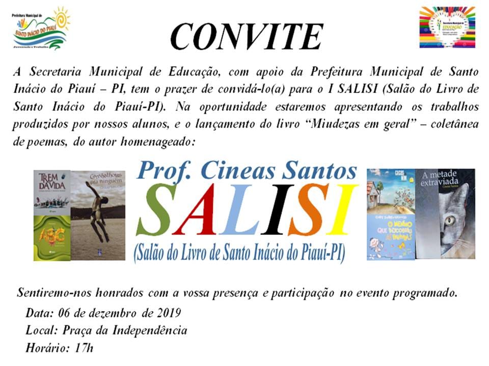 Alunos da rede municipal de ensino participam de bate papo com o escritor Cineas Santos - Imagem 1