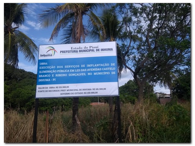 Iluminação em LED é implantada em Avenidas de Inhuma - Imagem 1