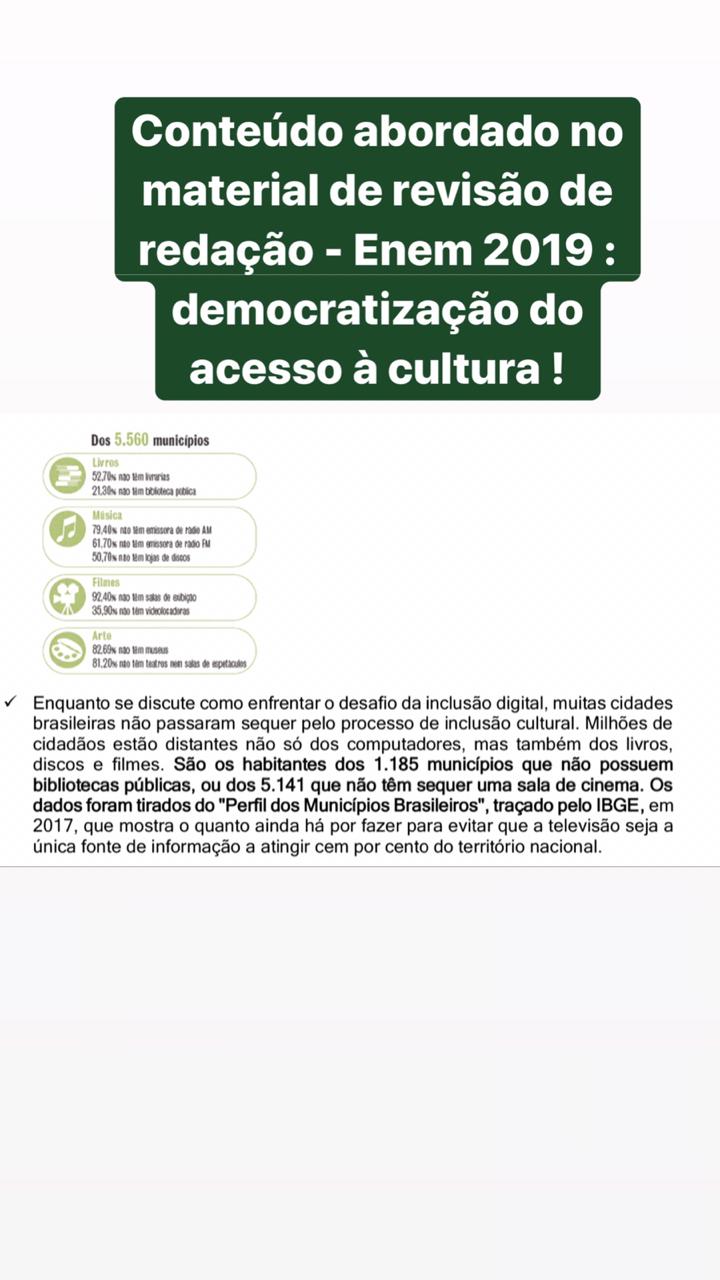 Preparatório do Enem gratuito do Piauí  antecipou tema da Redação do Enem 2019 - Imagem 2
