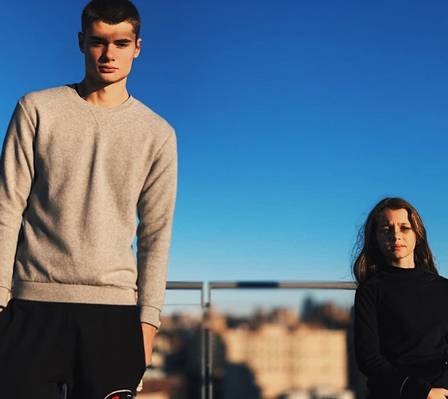 João Assunção e a irmã, Ella Felipa, em Nova York