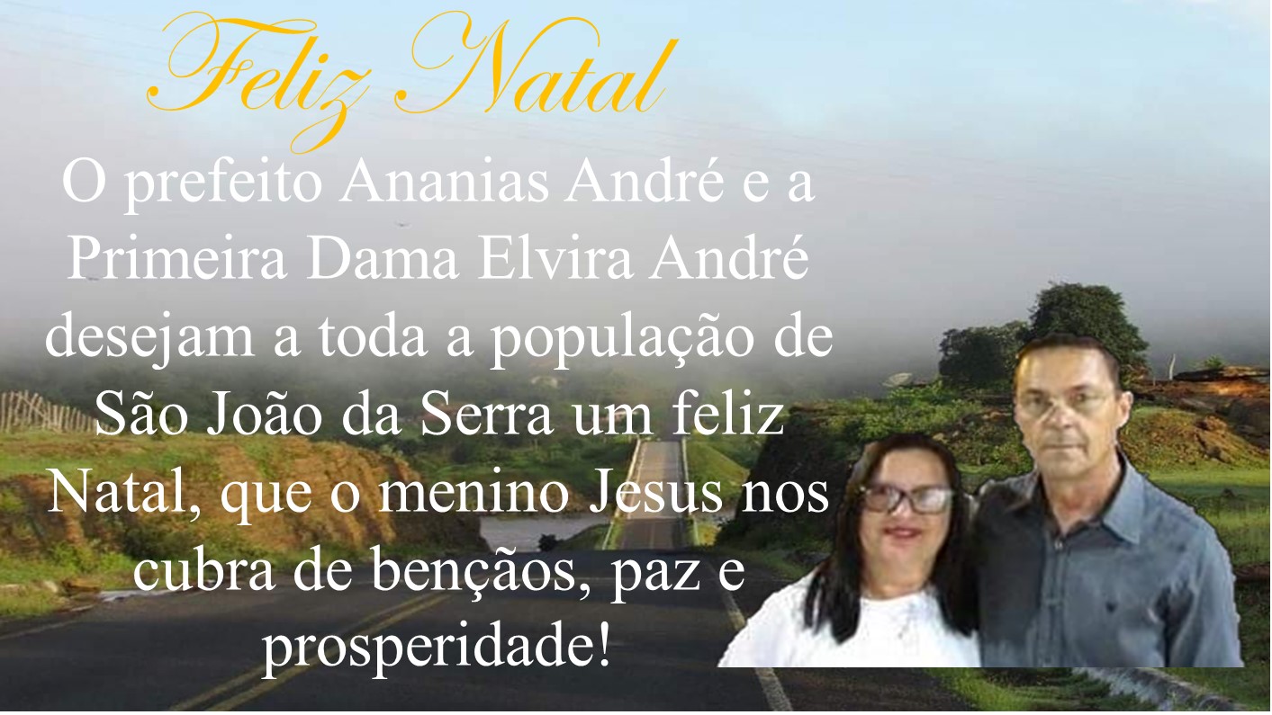 Mensagem de natal do prefeito Ananias André - Imagem 1