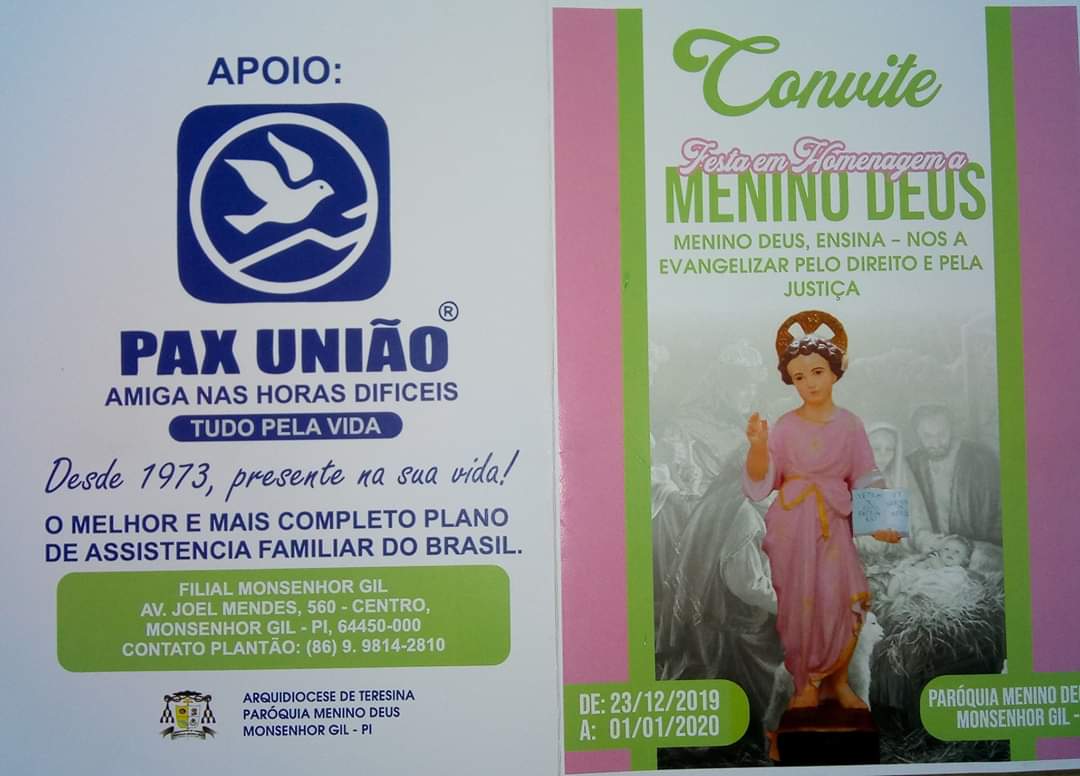 Padroeiro Menino Deus em festa em Monsenhor Gil  - Imagem 2