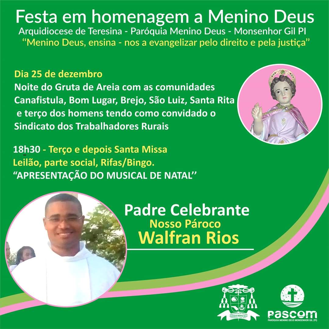 Padroeiro Menino Deus em festa em Monsenhor Gil  - Imagem 21