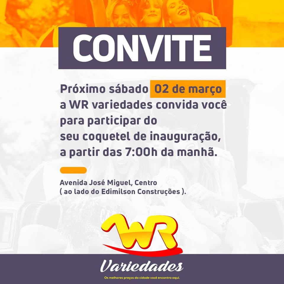 Participe da inauguração da nova loja de variedades aguabranquense