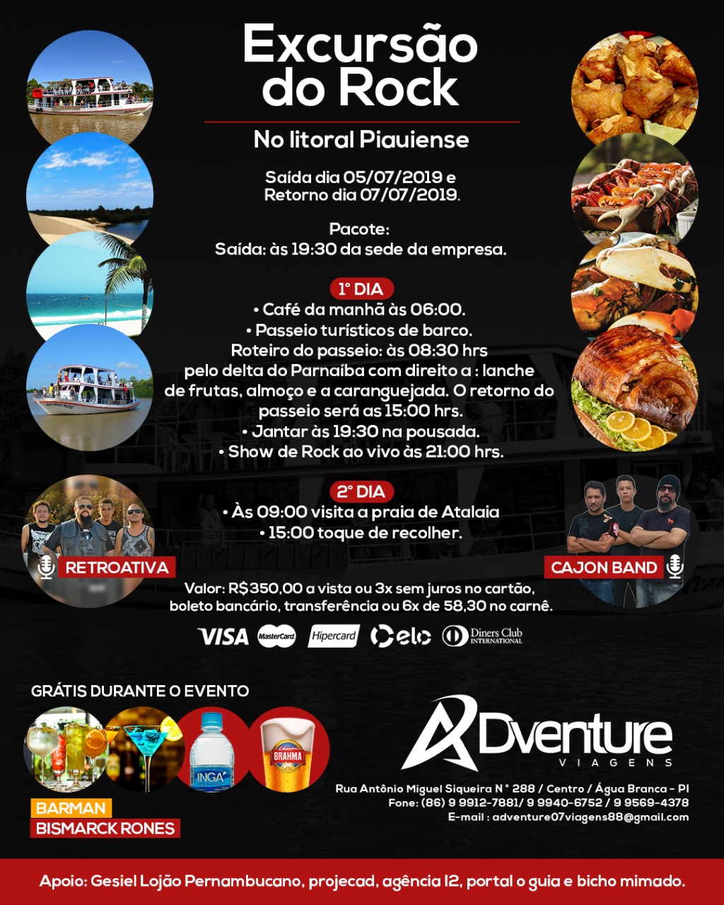 Adventure Viagens apresenta “Excursão do Rock”