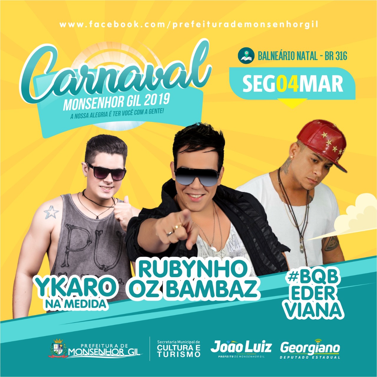 Começa hoje o Carnaval de Monsenhor Gil, no mais lindo cenário - Imagem 2