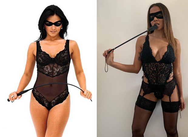 Em mais um dia de bloco, Anitta se inspira em fantasia da Tiazinha