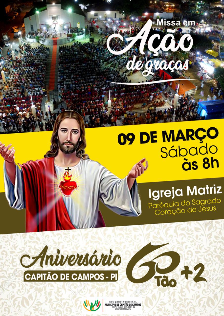 Confira programação do aniversário de Capitão de Campos  - Imagem 1