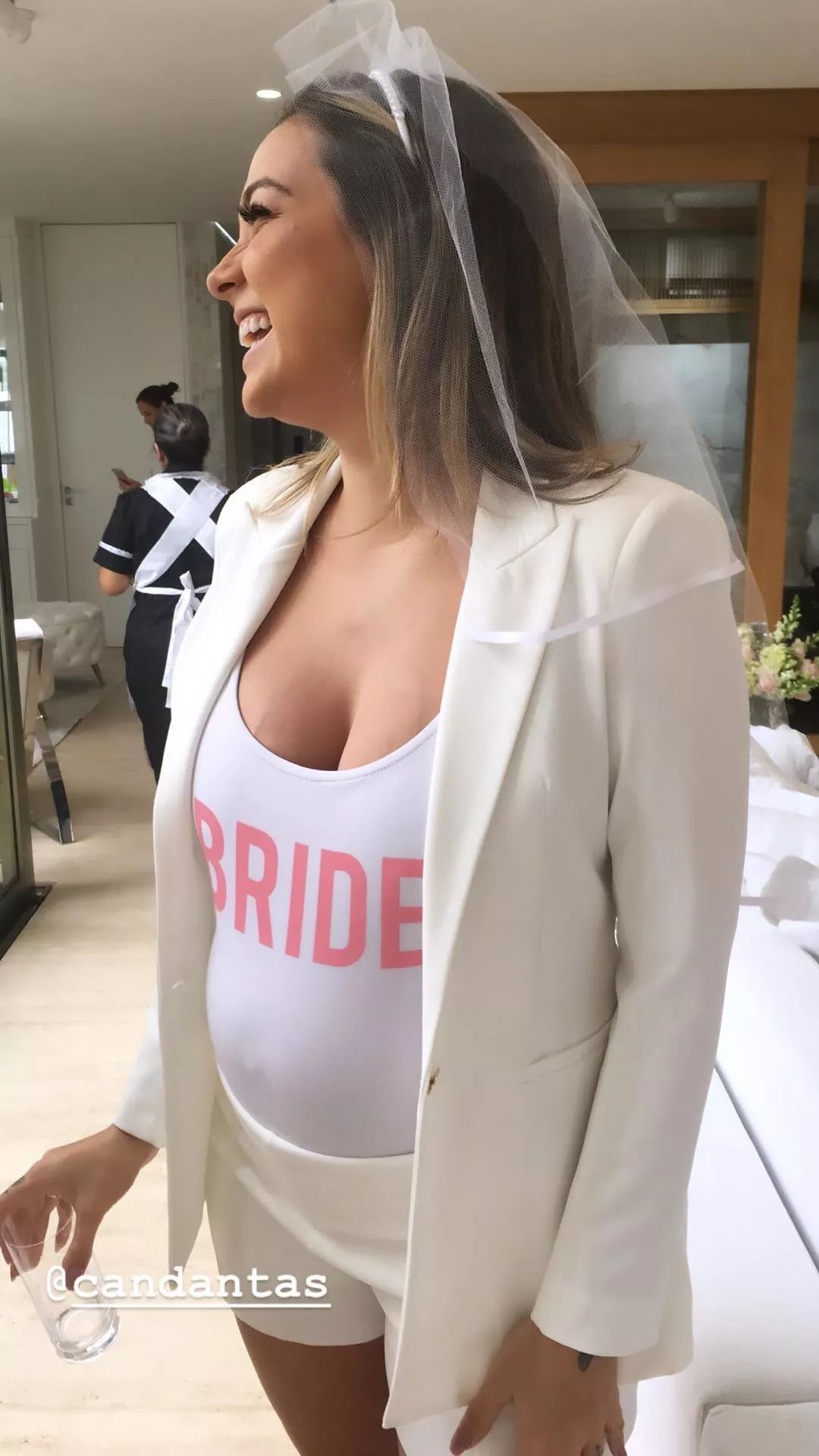 Festa de despedida de solteira de Carol Dantas (Foto: Reprodução) Festa de despedida de solteira de Carol Dantas (Foto: Reprodução)