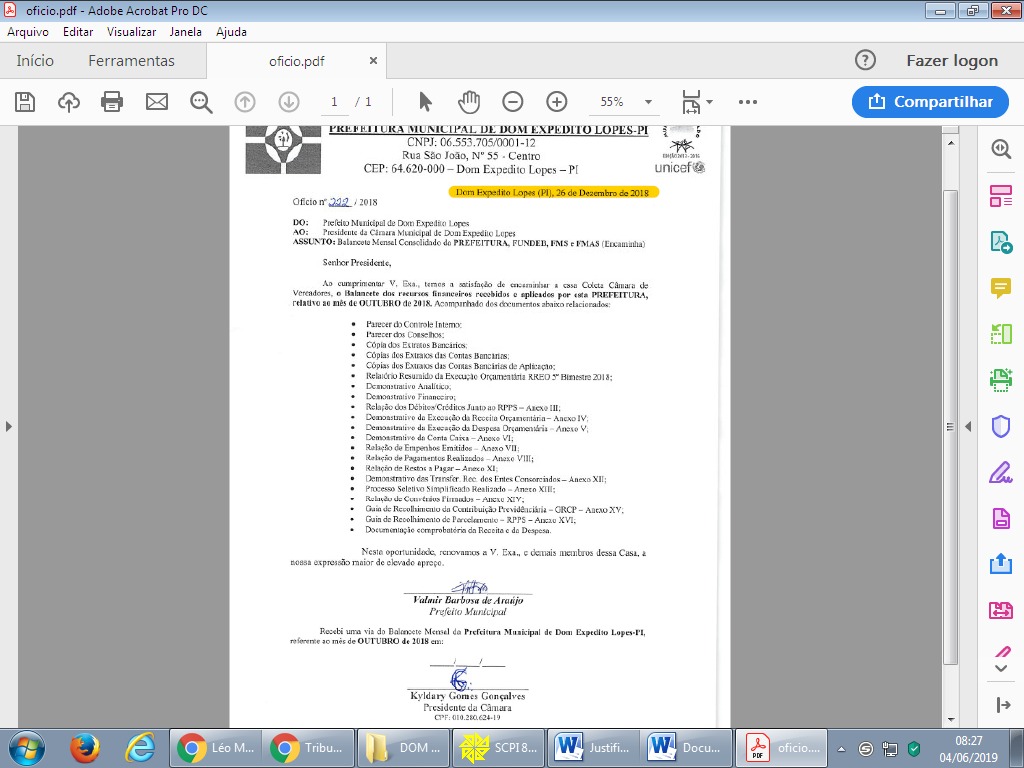 Certidão do Tribunal de Contas contradiz denúncia de vereadores da oposição de Dom Expedito Lopes/PI - Imagem 7