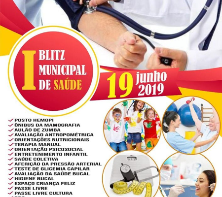 Prefeito Ananias convida população para participar da I Blitz Municipal da Saúde