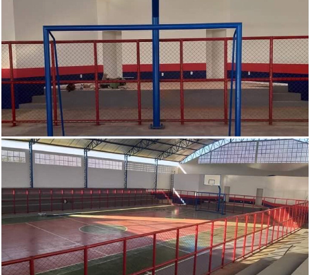 Após  ampla reforma, ginásio será entregue dia 25 de junho