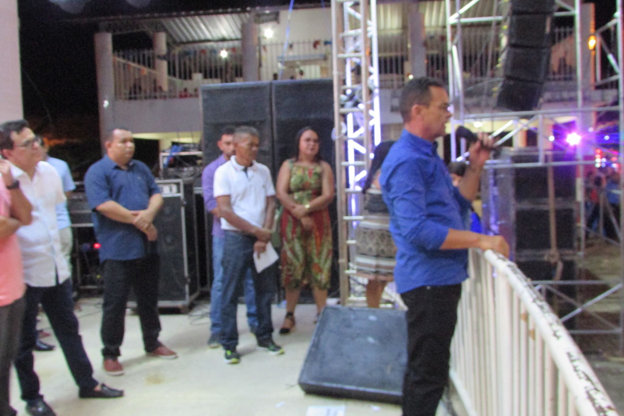 Prefeito Ananias André no encerramento dos festejos (Foto: Cosme Cardoso)