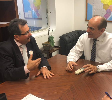 Prefeito Genival Bezerra tem audiência com senador Marcelo Castro, em Brasília
