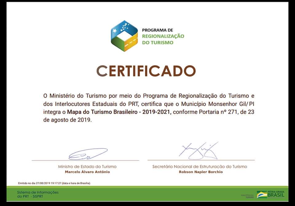 Monsenhor Gil no Mapa do Turismo brasileiro 2019 - Imagem 9