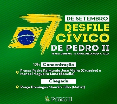 Escolas de Pedro II se preparam para Desfile Cívico de 7 de setembro 