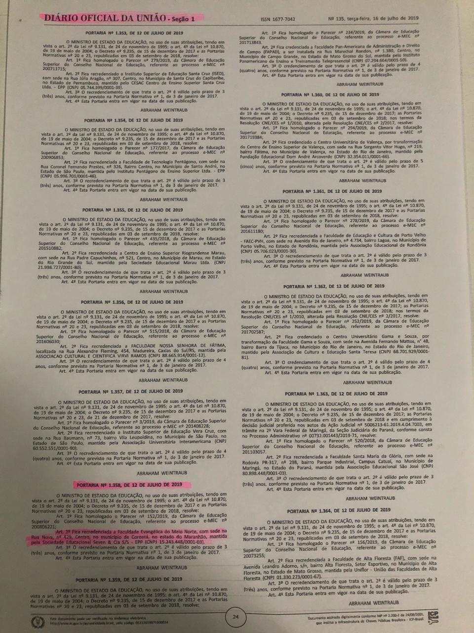 Errata: Dono da Faculdade SEVEN esclarece informações relacionadas a instituição - Imagem 10