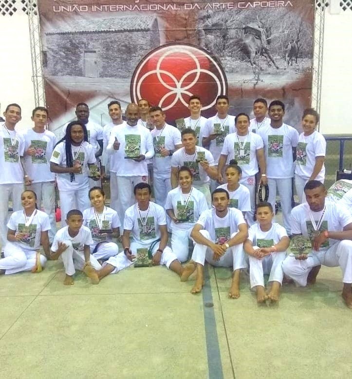 Aluno do grupo de capoeira de Jatobá do Piauí participa de evento de capoeira na cidade de Oeiras -PI