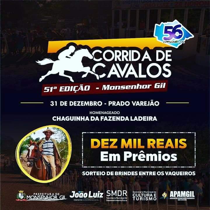 10 mil reais em prêmios para os campeões da maior Corrida de Cavalos da região  - Imagem 1