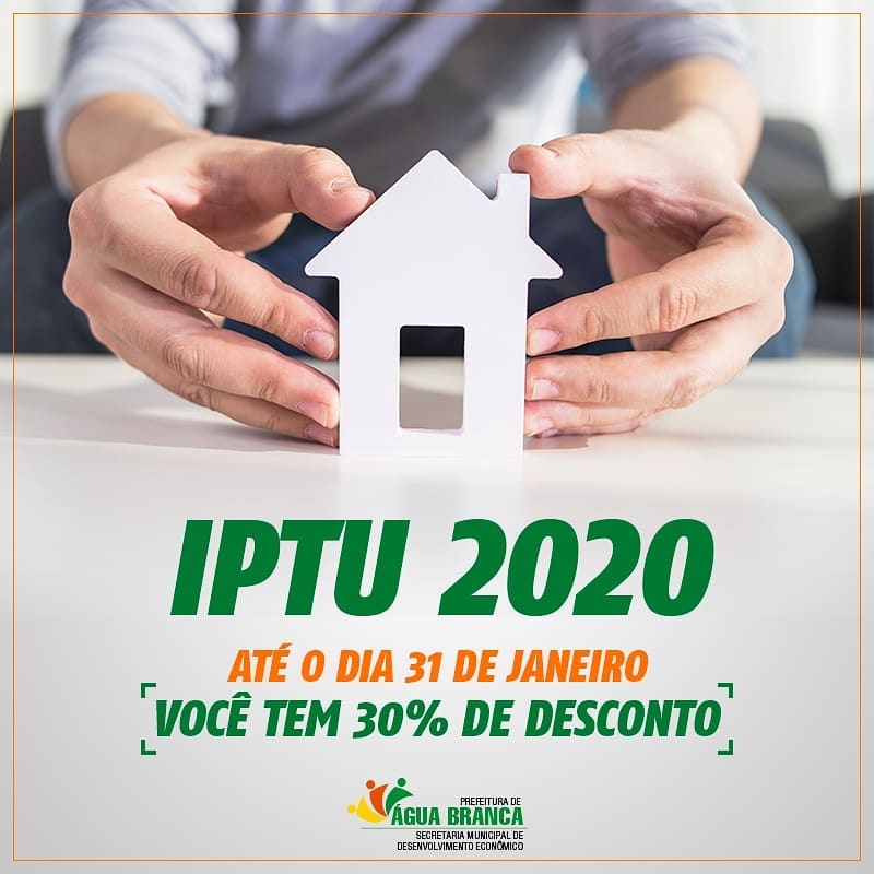 Água Branca dá desconto de 30% no IPTU até 31 de janeiro - Imagem 1