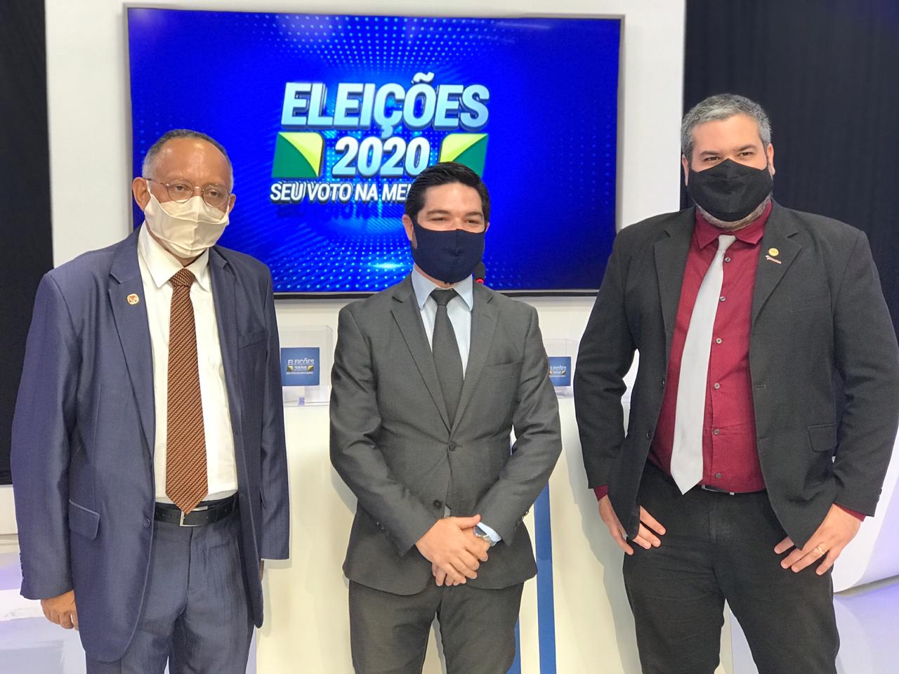 Advogados Joaquim Santana Neto, Rafael Rodrigues e Luiz Mário de Araújo Rocha