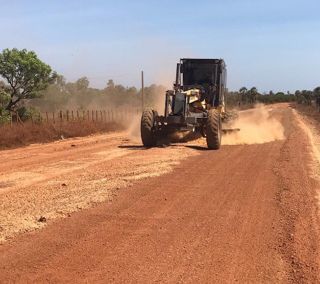 Retomada as obras de pavimentação da Rodovia PI 215, que liga Coivaras a Campo Maior
