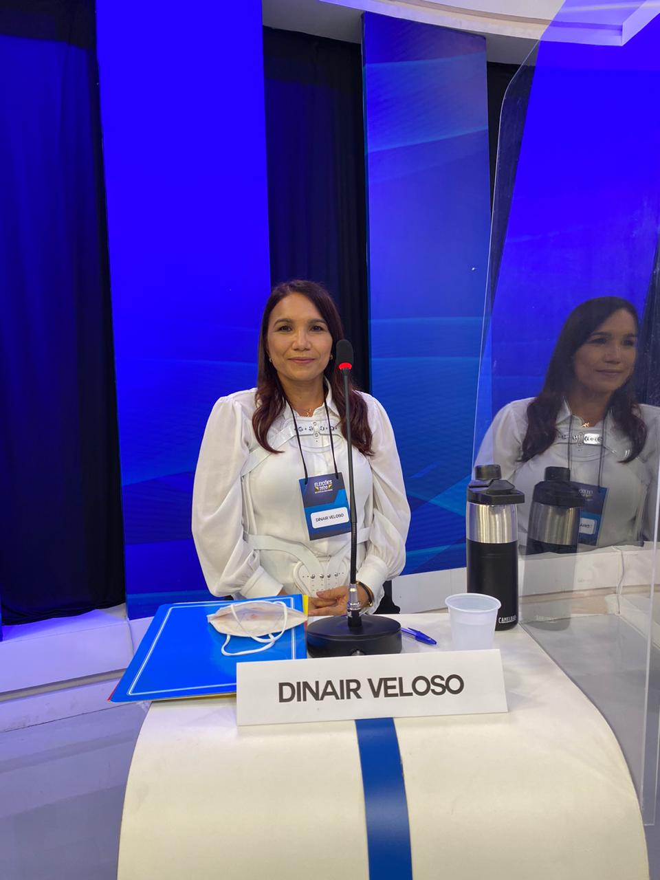 3º Bloco: Dinair Veloso (PSB) responde pergunta do jornalista Daiton Meireles - Imagem 1