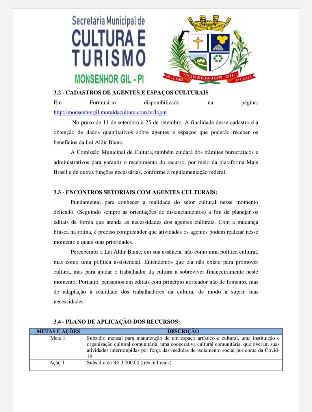 Monsenhor Gil dá início ao pagamento dos beneficiários do Auxílio Emergencial da Cultura - Lei Aldir Blanc - Imagem 7