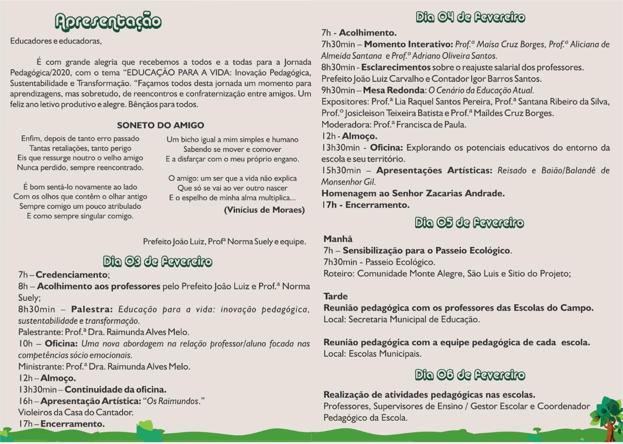 Educação levada a sério em Monsenhor Gil - Jornada Pedagógica 2020 - Parte 1  - Imagem 3