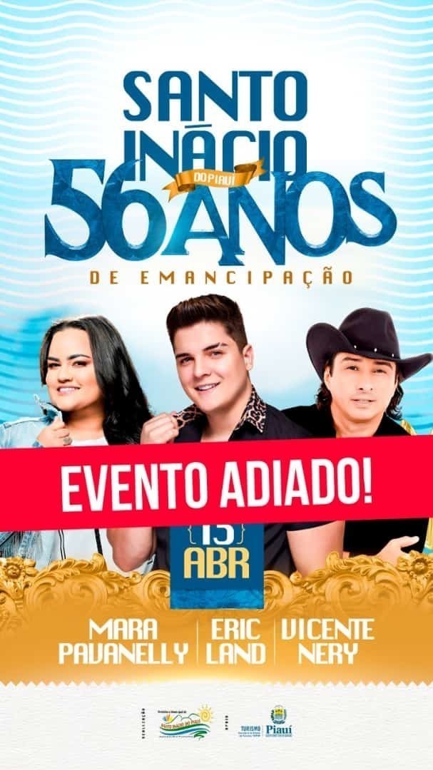 Festividades do aniversário de 56 anos de Santo Inácio do Piauí são adiadas 